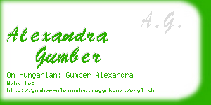 alexandra gumber business card